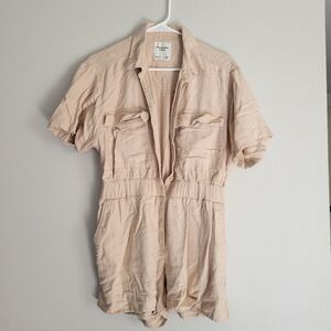 Abercrombie and fitch beige romper